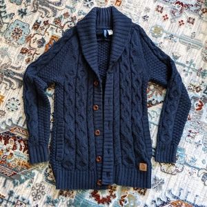 Cable Knit Button Sweater